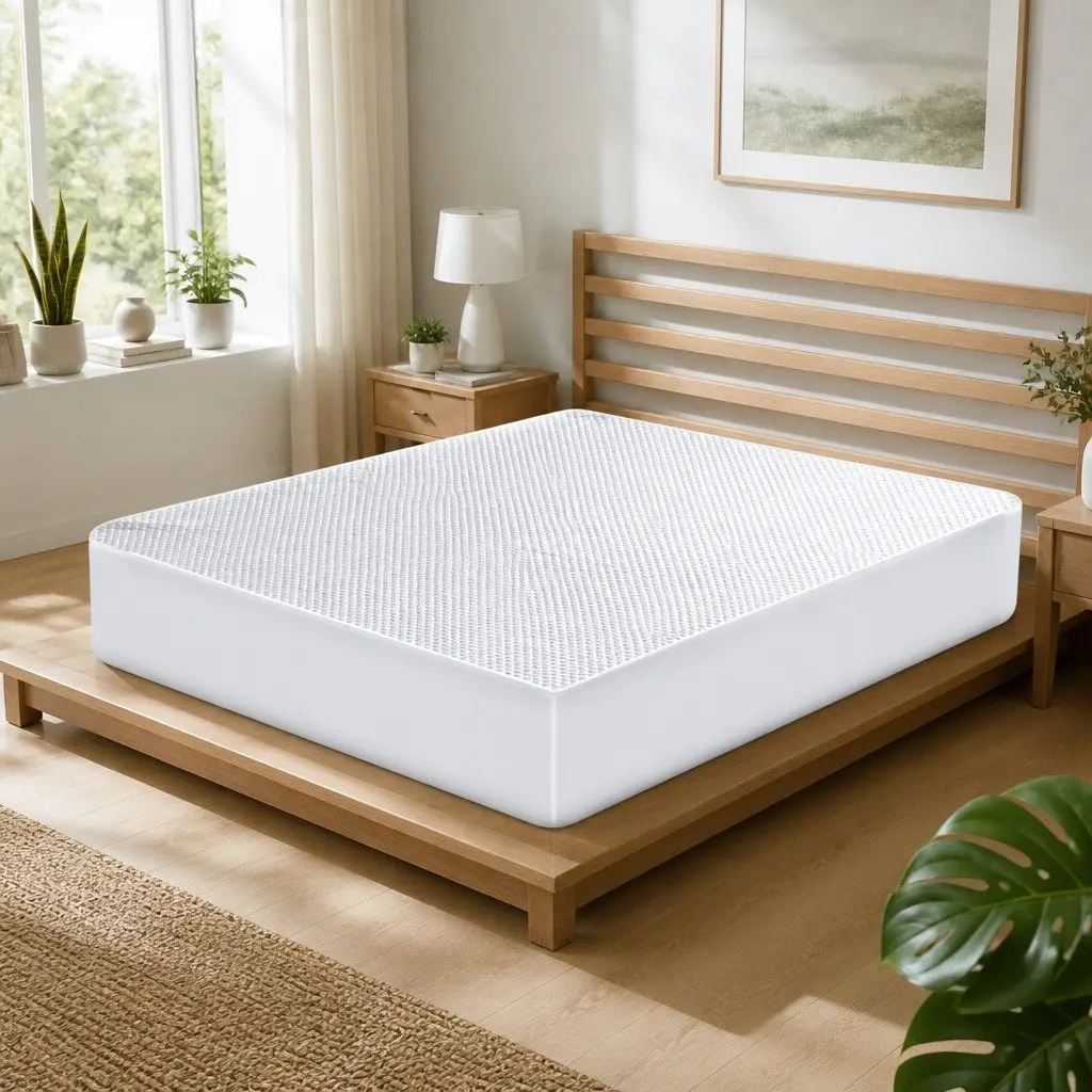 Single Mattress Protector Topper Waterproof Cooling 188cm x 91cm