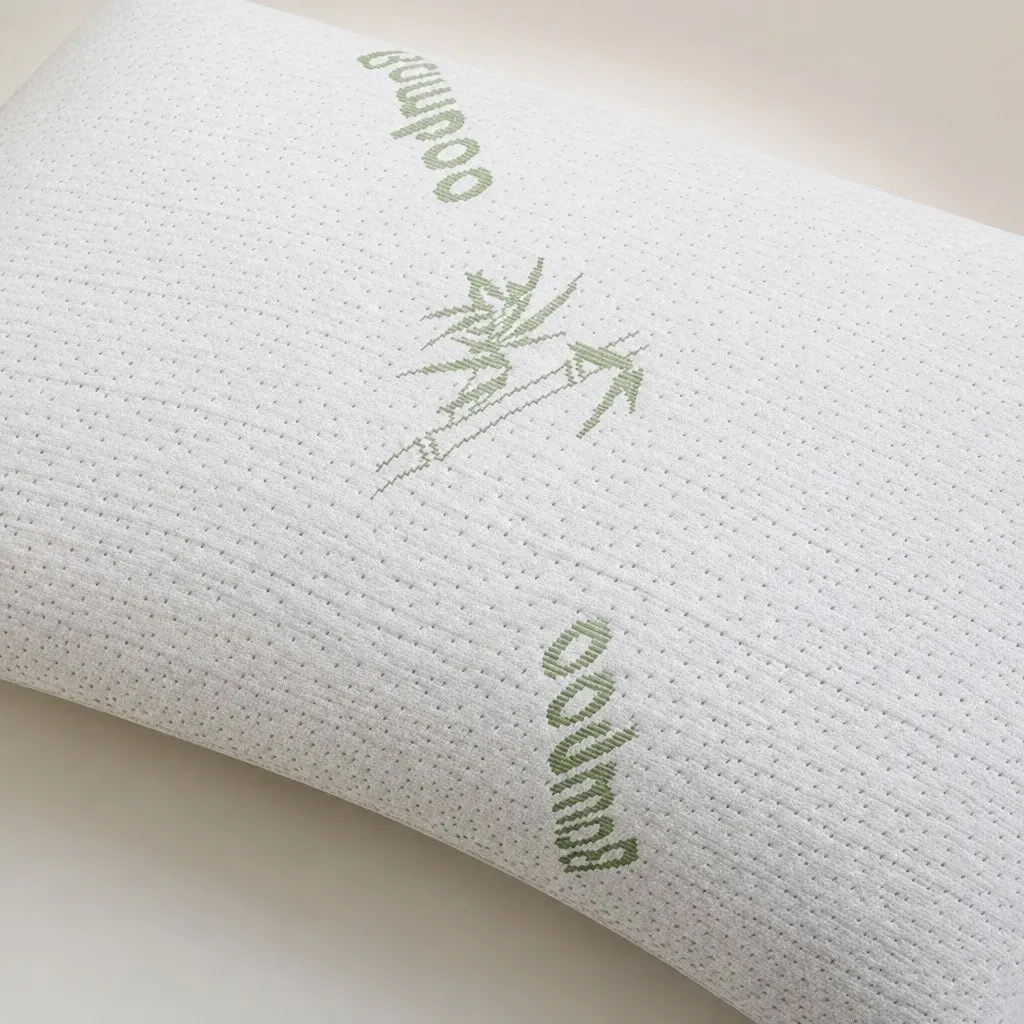 Memory Foam Pillow Bamboo Fabric Cover Neck Support Pressure Relief Sleep