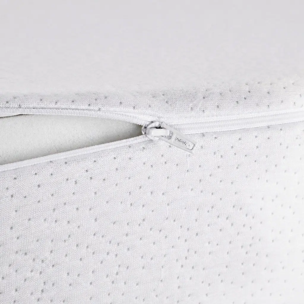 Memory Foam Wedge Pillow 25cm White Incline Support for Back and Legs Lounging