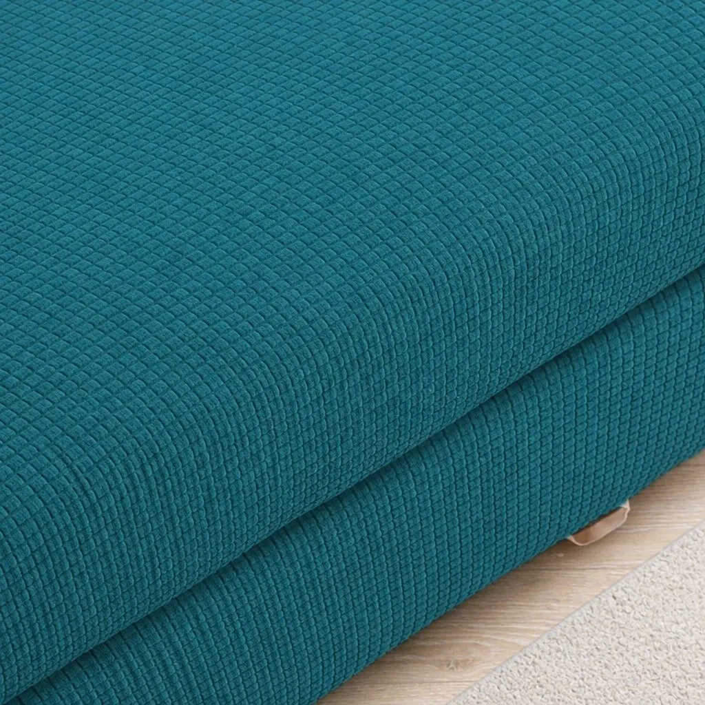 Sofa Cover Removable Stretch Protector 1 Seater Green 2 Piece Machine Washable