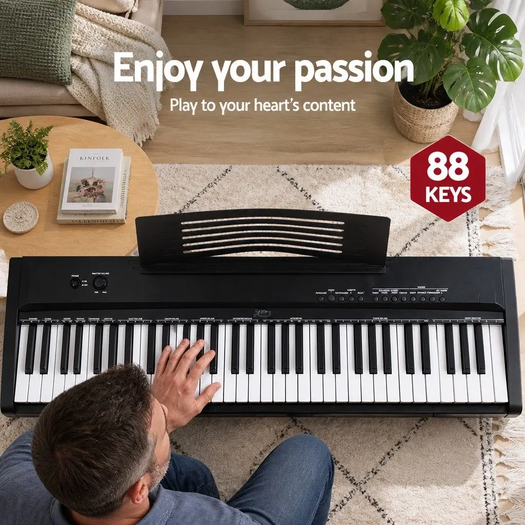88 Key Electronic Piano Keyboard Portable with Touch Sensitive Keys