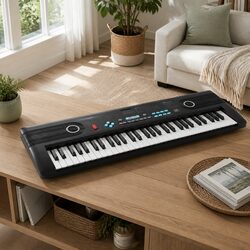 61-Key Digital Piano Keyboard Electric Portable Music Instrument with Microphone