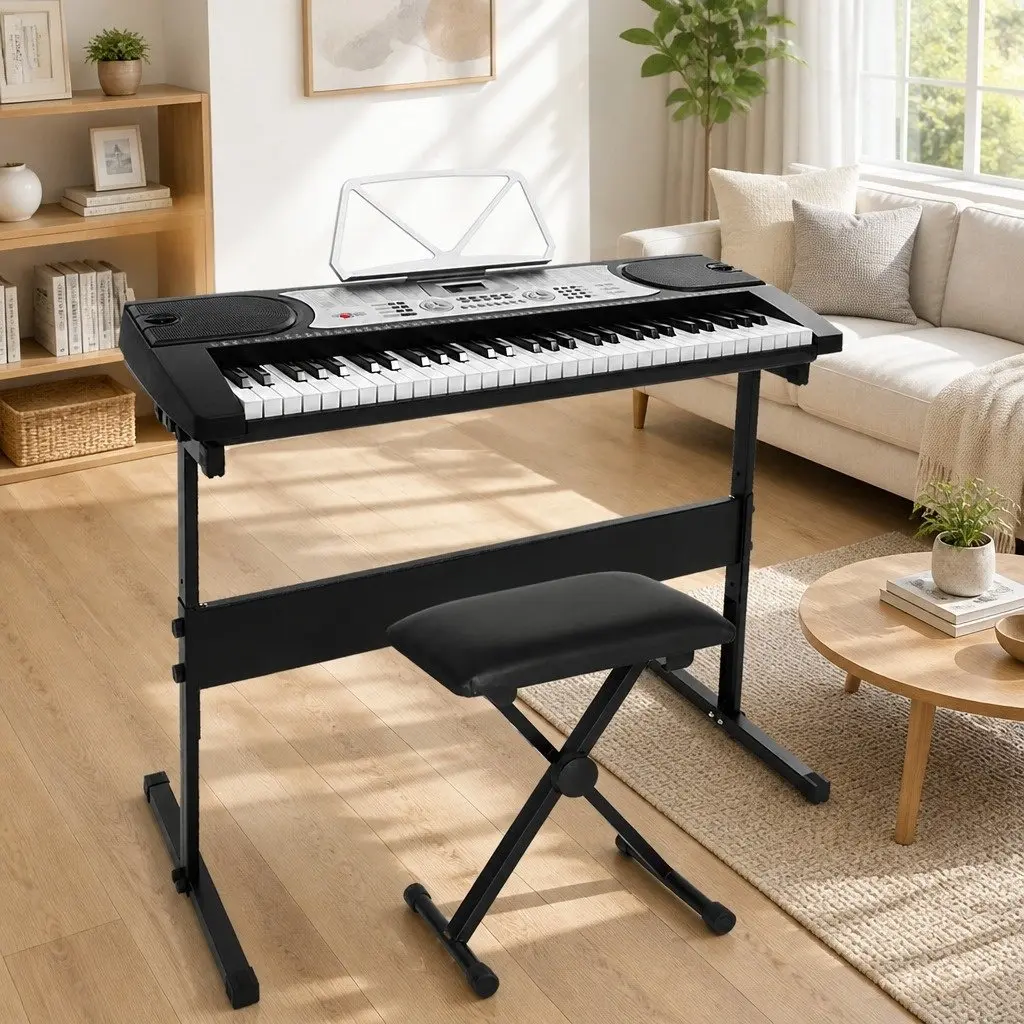 61 Keys Electronic Piano Keyboard Portable Digital Standard with LED Display