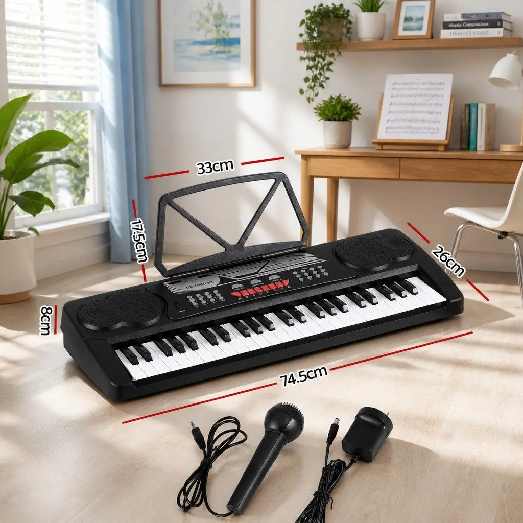49 Key Electronic Keyboard Portable Digital Piano with Multiple Timbres and Rhythms