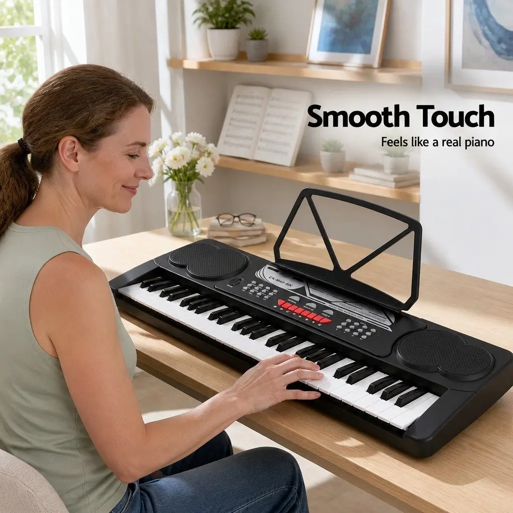 49 Key Electronic Keyboard Portable Digital Piano with Multiple Timbres and Rhythms