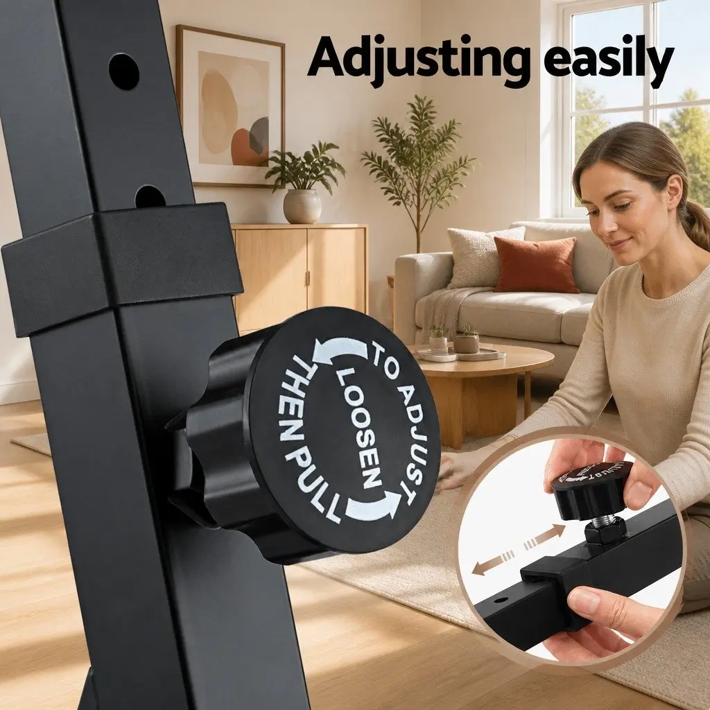 Adjustable Heavy Duty Piano Stand Z-Frame Black with Lockable Wheels