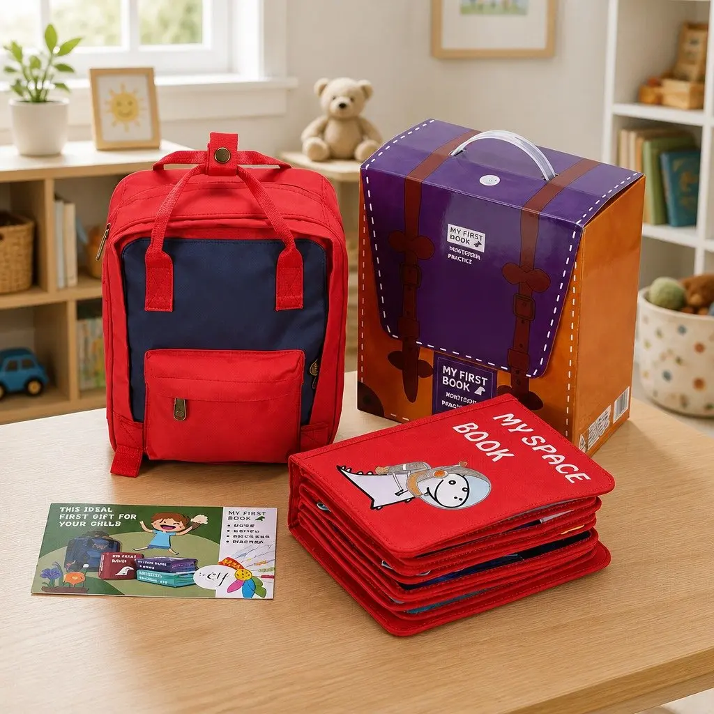 My First Book Interactive Busy Book for Kids Ages 4-6 Space Exploration 24 x 19.5 cm