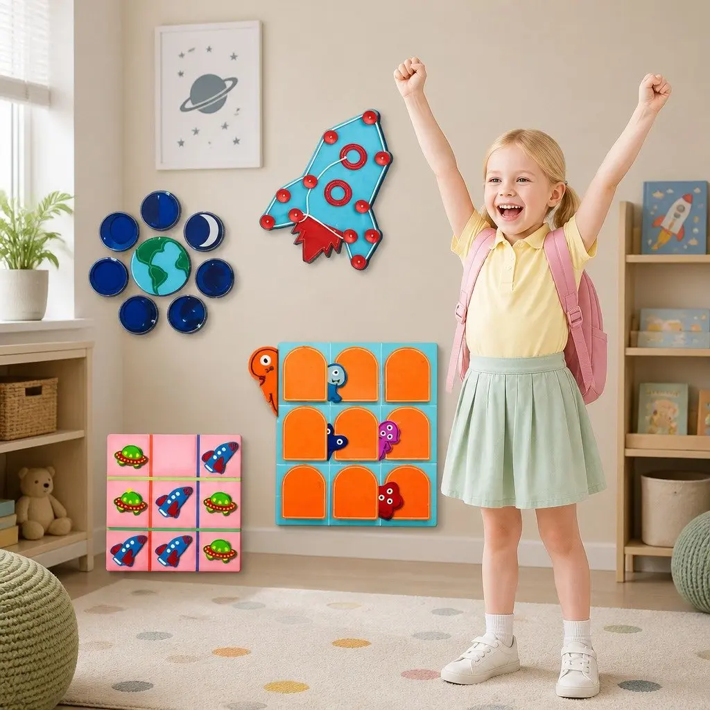Interactive My Space Book for Kids Ages 4-6 Educational Discovery 24x19.5cm