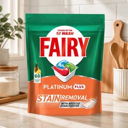 Platinum Plus Tropical Dishwasher Tablets 68 Pack Powerful Grease Cutting