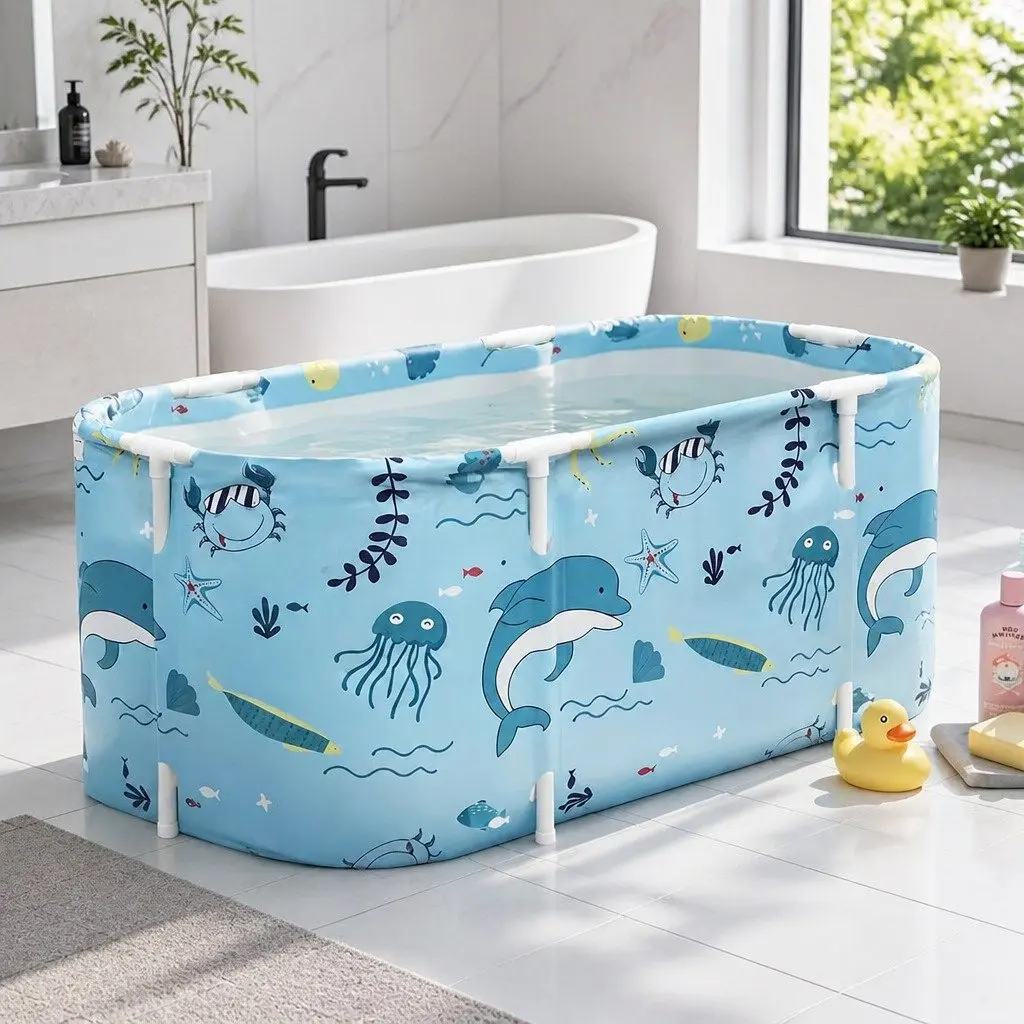 Foldable Bathtub Portable Spa 114x62cm
