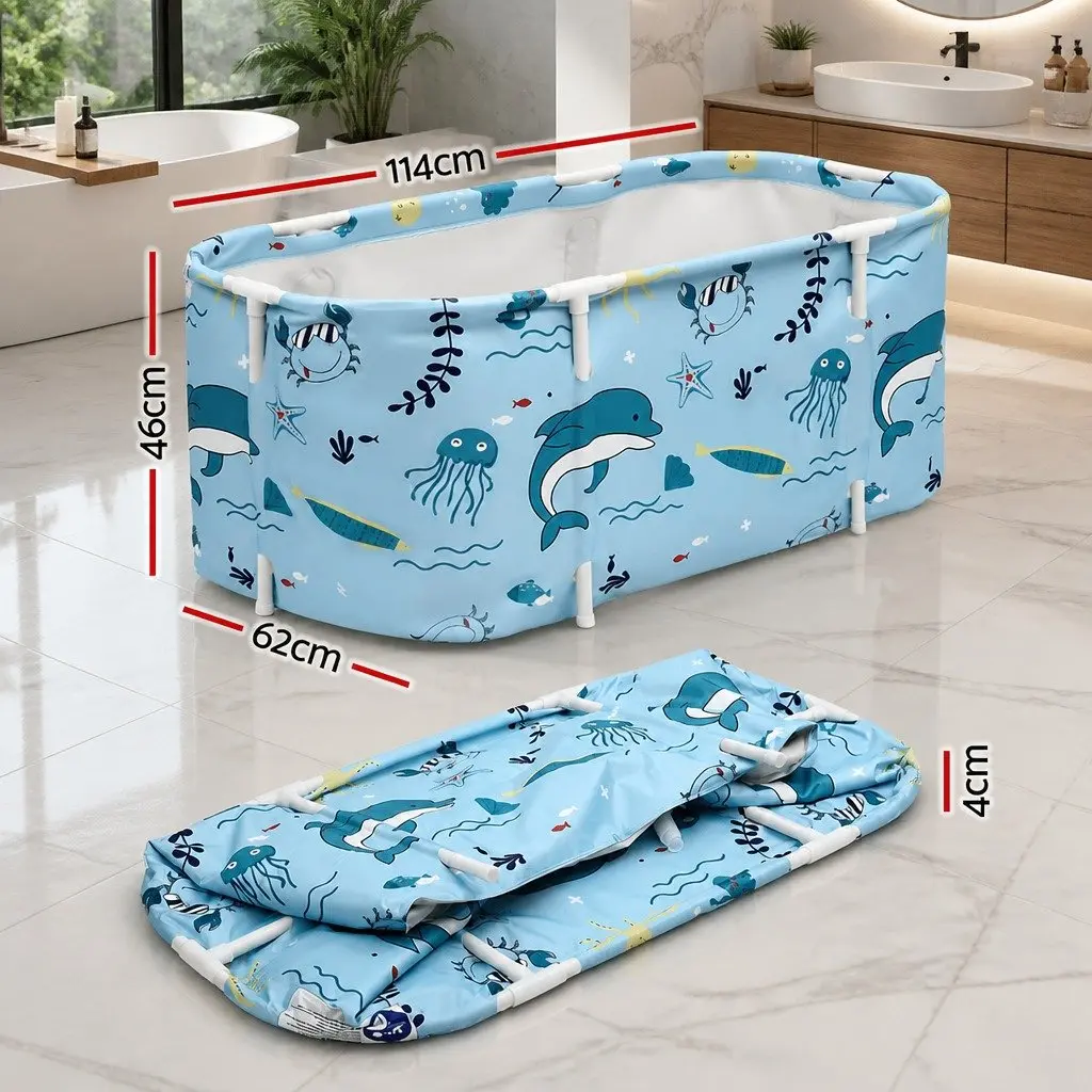 Foldable Bathtub Portable Spa 114x62cm