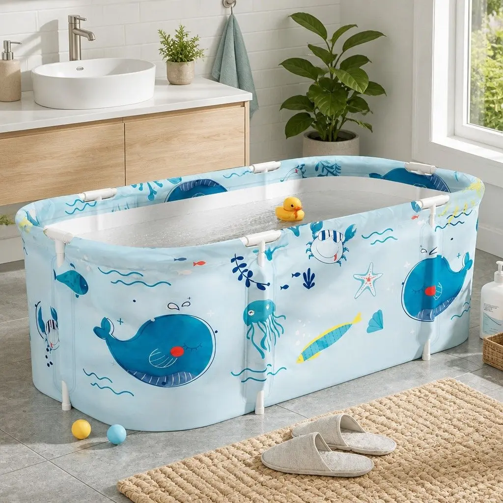 Foldable Bathtub Portable Spa 134x65cm