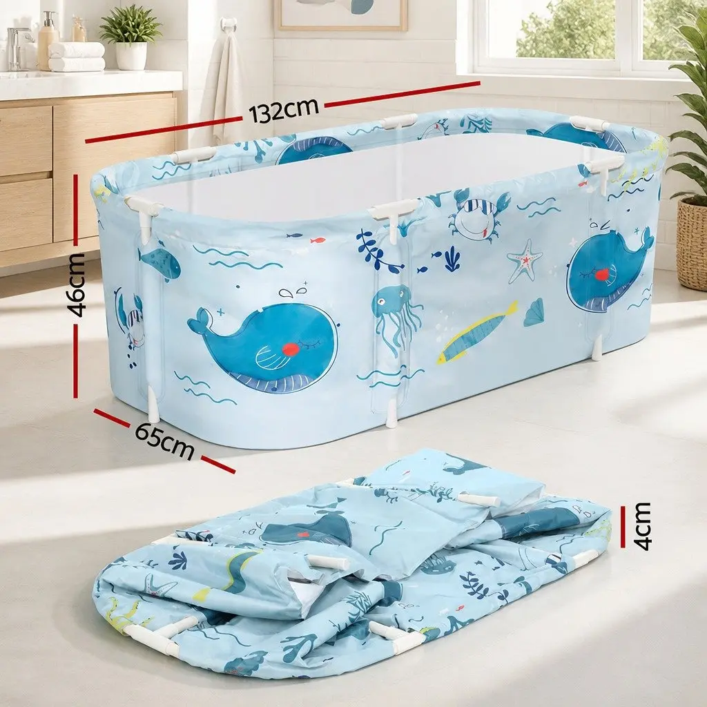 Foldable Bathtub Portable Spa 134x65cm