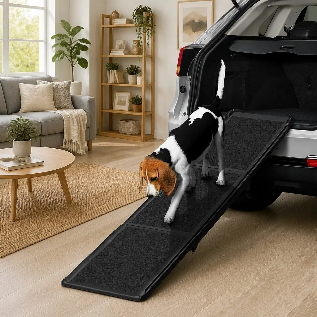 Dog Ramp Foldable Portable Adjustable 182cm for Senior Dogs and Pets with Joint Pain