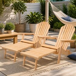 Adirondack Chairs Set - Ideal for Your Outdoor Comfort