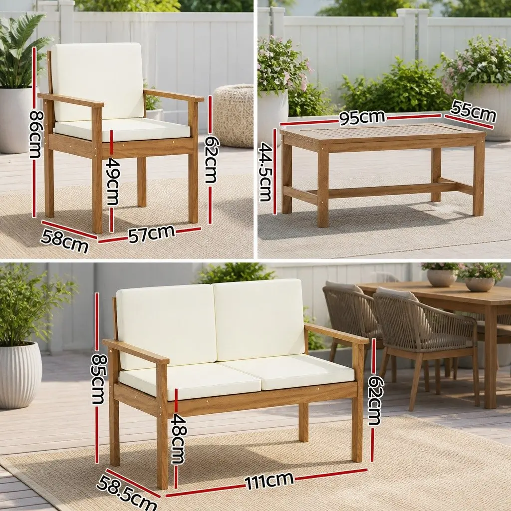 4-Piece Outdoor Sofa Set