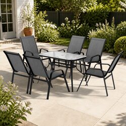Create a Welcoming Outdoor Space with This Dining Set