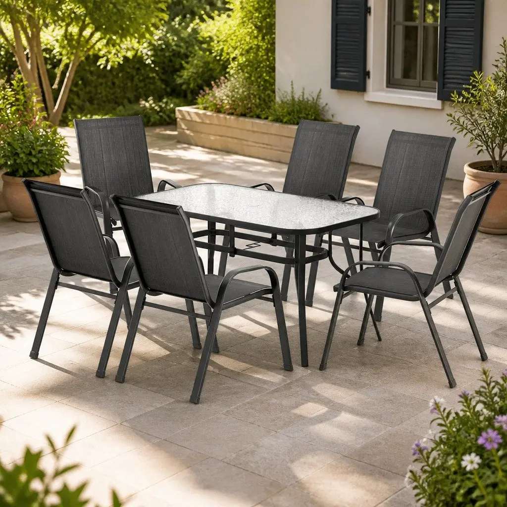 7 Piece Outdoor Dining Set for Gatherings