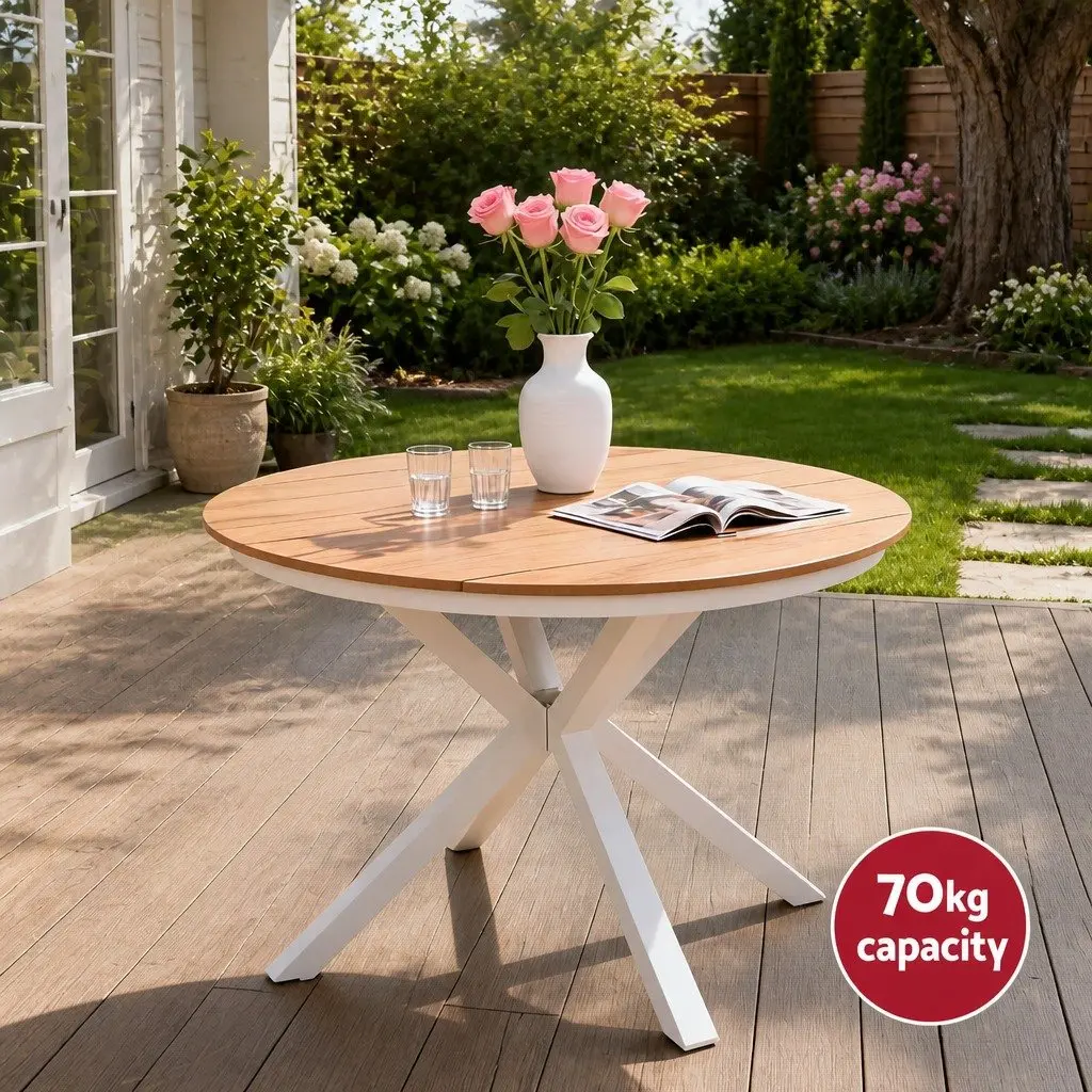 Outdoor Dining Set 5 Piece Table and Chairs Patio Garden Furniture Lattice