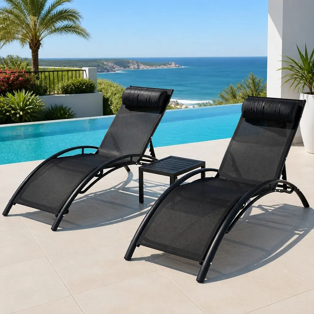 3-Piece Sun Lounger Set