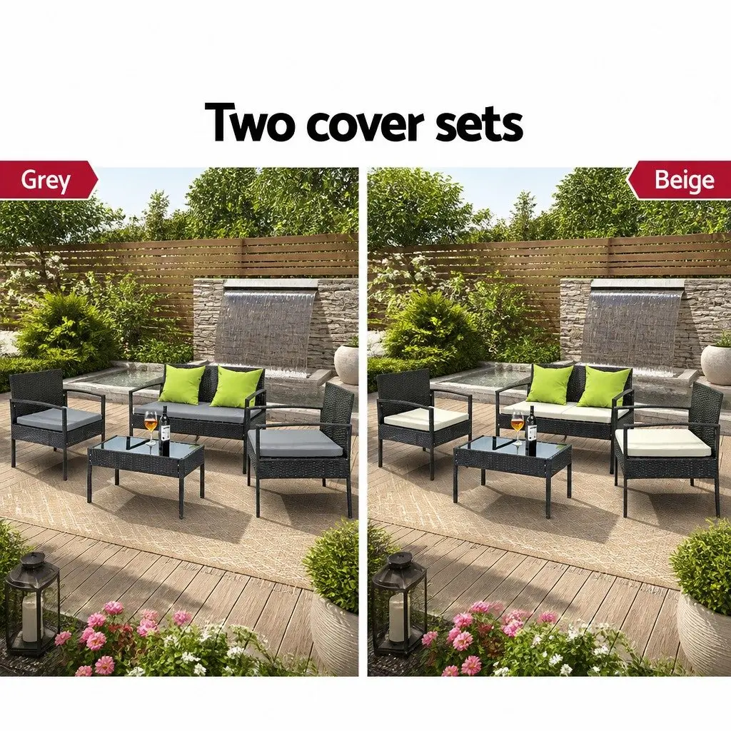 4 Seater Patio Sofa Set