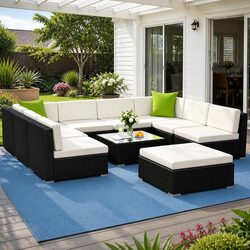 Your Perfect Outdoor Lounge: 10-Piece Sofa Set