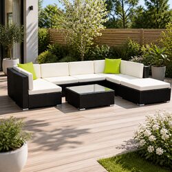 Friendly 8-Piece Outdoor Sofa Set with Storage Cover