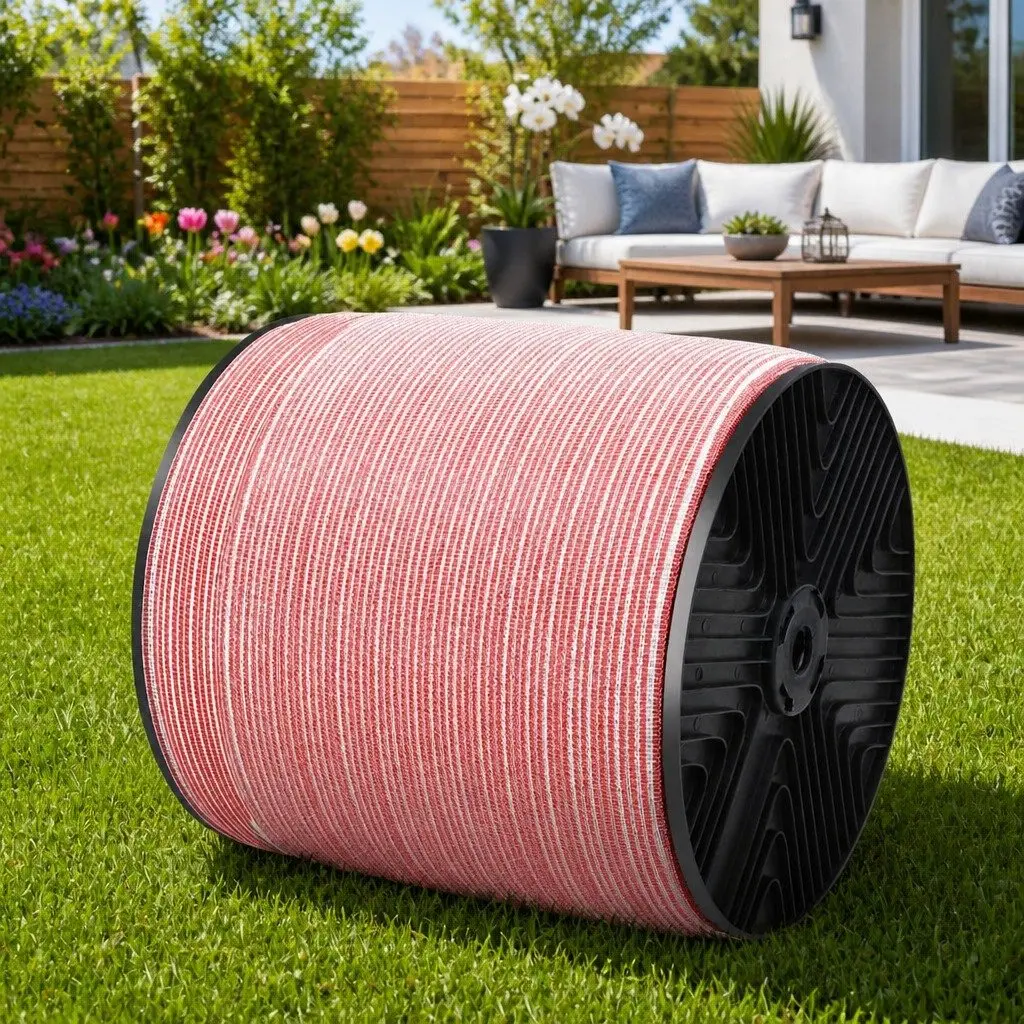 Electric Fence Poly Tape Highly Visible 2000M 12mm Red White