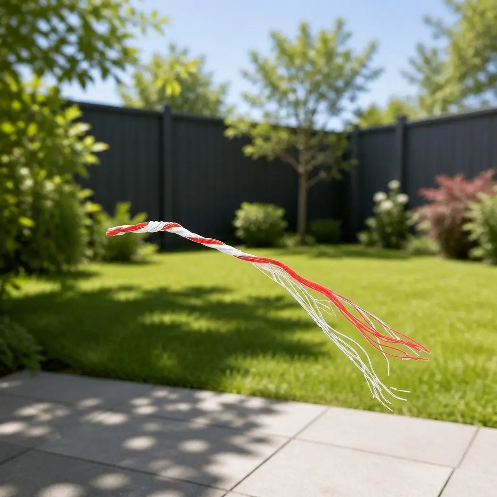Polywire Electric Fence 1000M High Visibility Red White Durable Livestock Pet Containment Fencing Wire