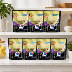 Ultimate Plus Dishwasher Tablets 217 Pack All-in-1 Powerful Clean Short Cycle