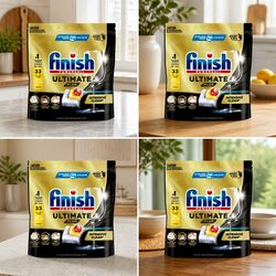 Ultimate Plus Lemon Dishwasher Tablets x132 All-in-One Cleaning Tabs