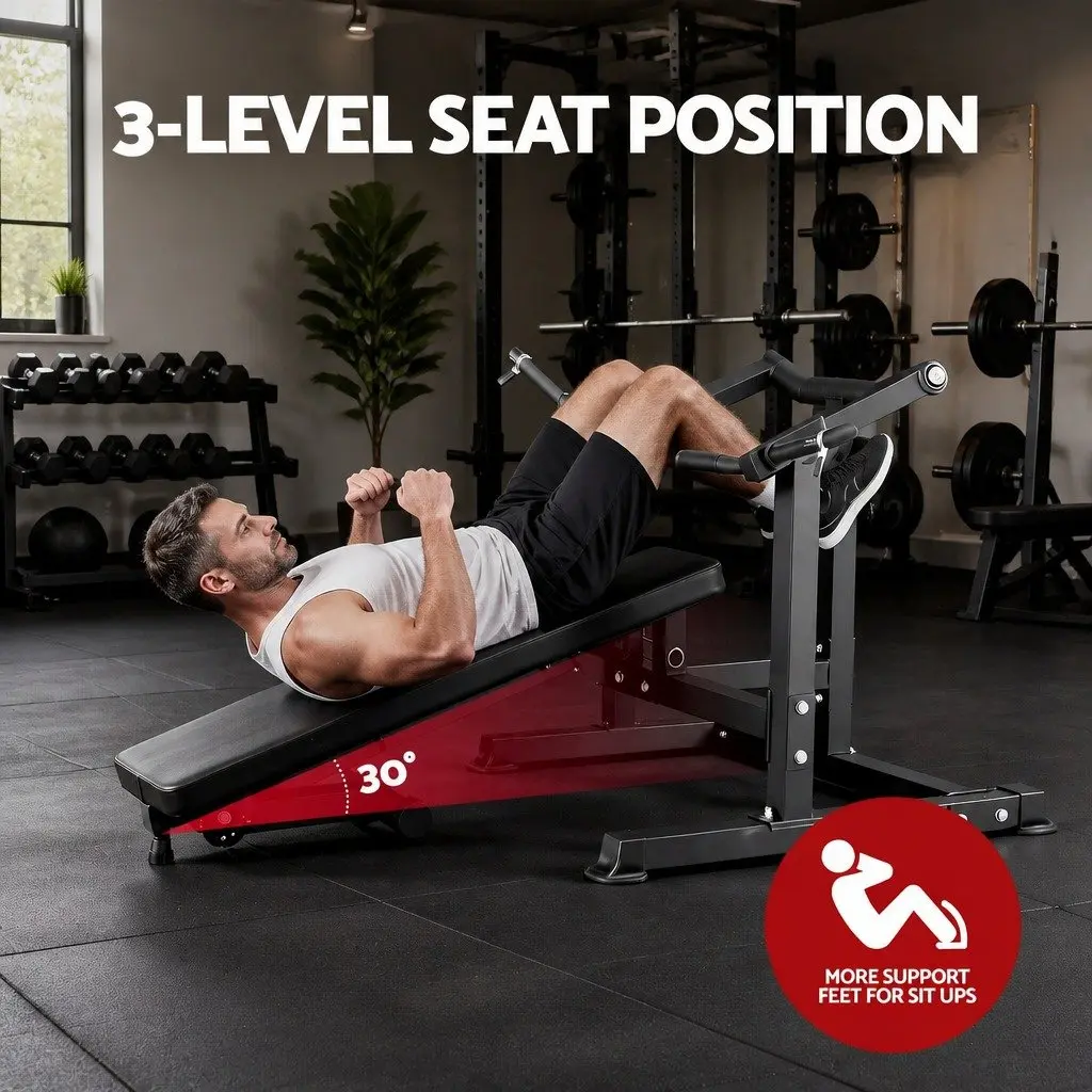 Chest Press Machine Home Gym Equipment Folding Workout Bench Independent Arms