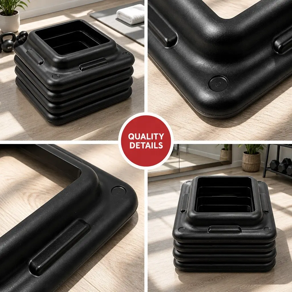 Aerobic Step Riser Adjustable Height 5cm Non-Skidding Pads Set of 4