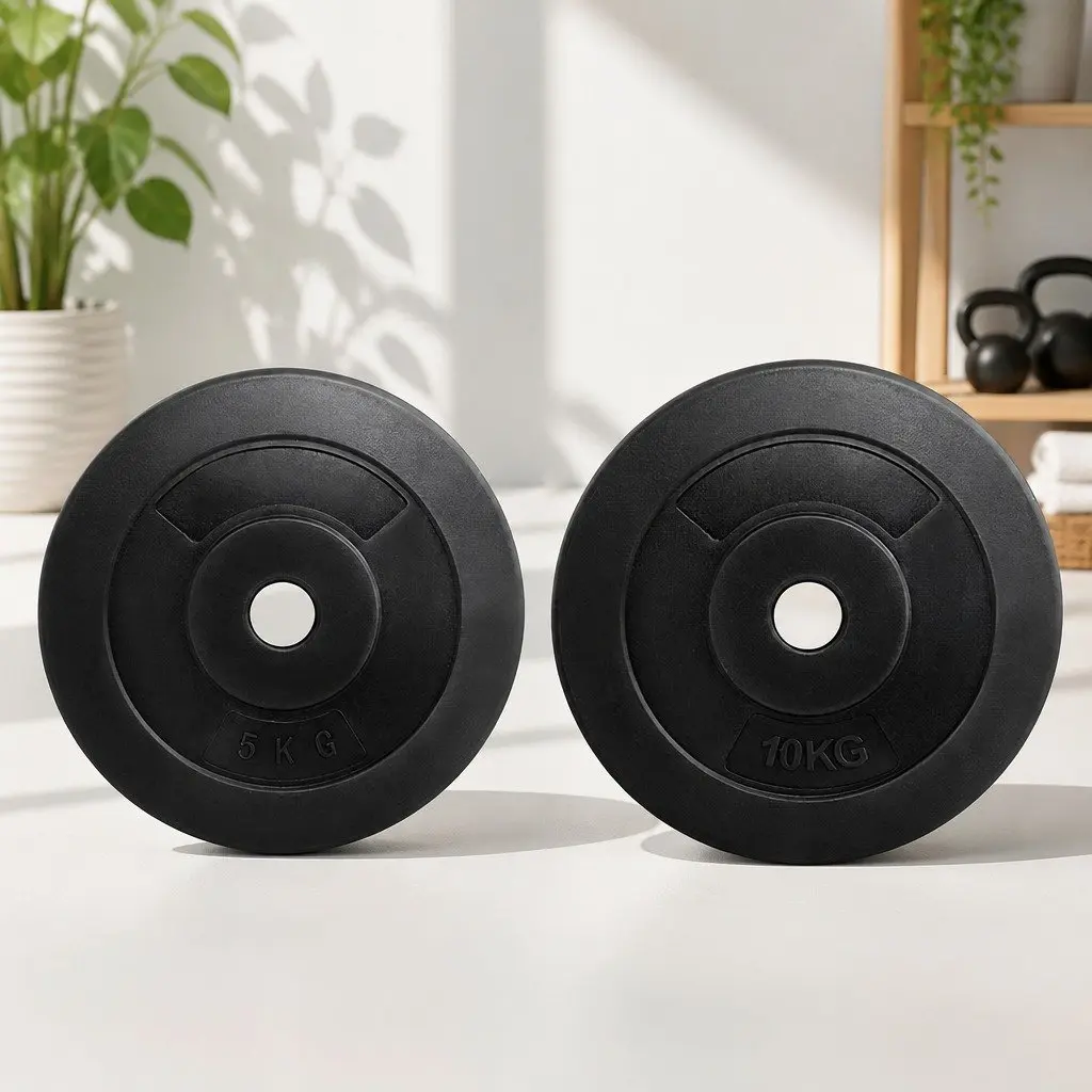 30kg Barbell Weight Plates Rubber Surface Standard 31mm