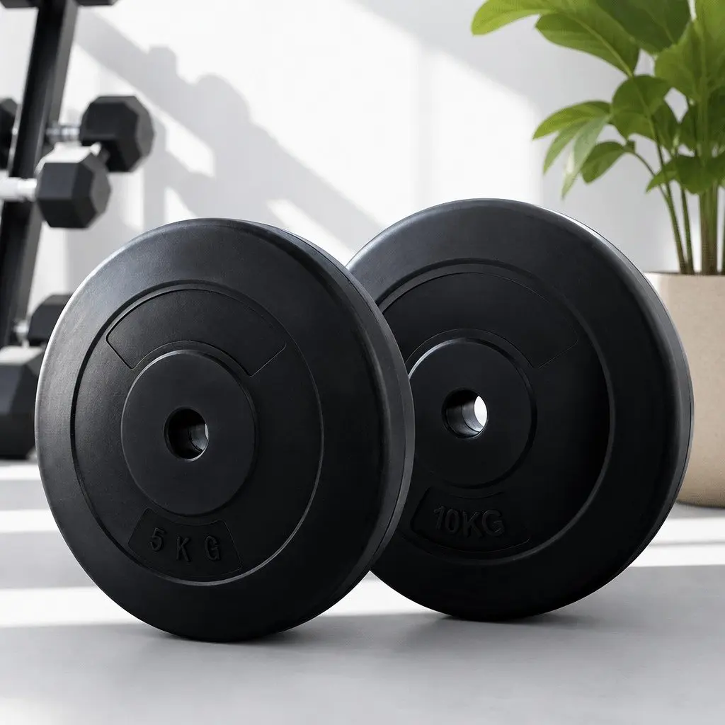 30kg Barbell Weight Plates Rubber Surface Standard 31mm