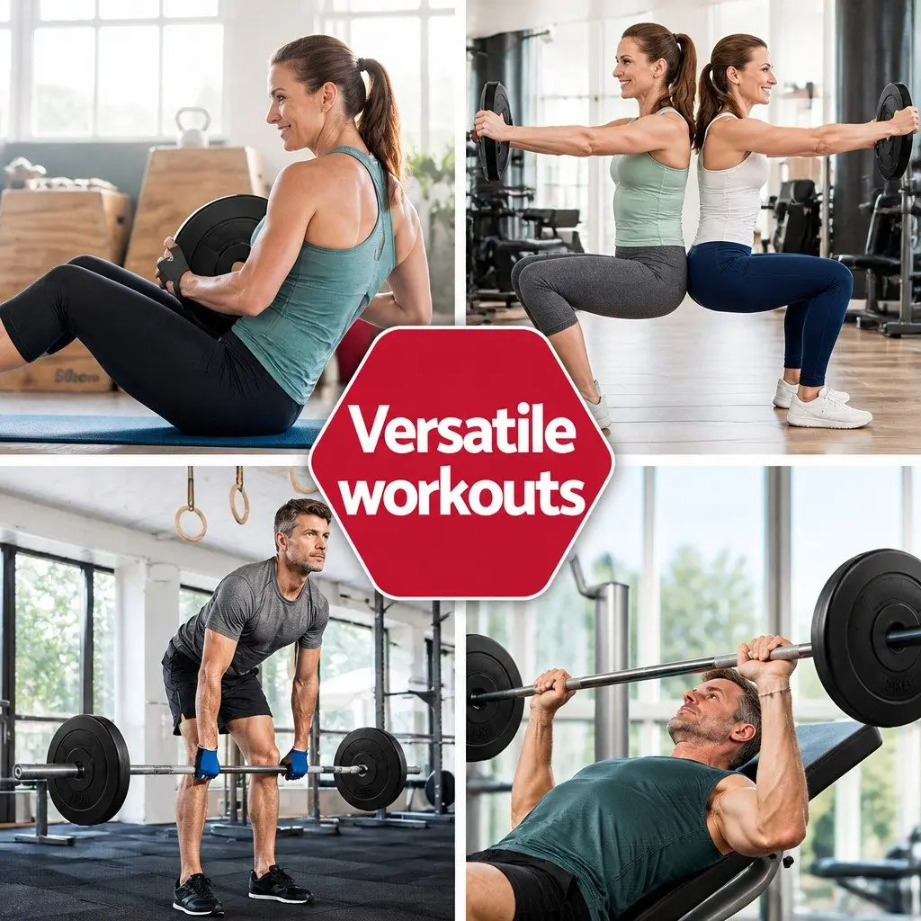 Barbell Weight Plates Standard 31mm Heavy-duty Rubber Surface 80kg Home Gym Free Weights Exercise Set