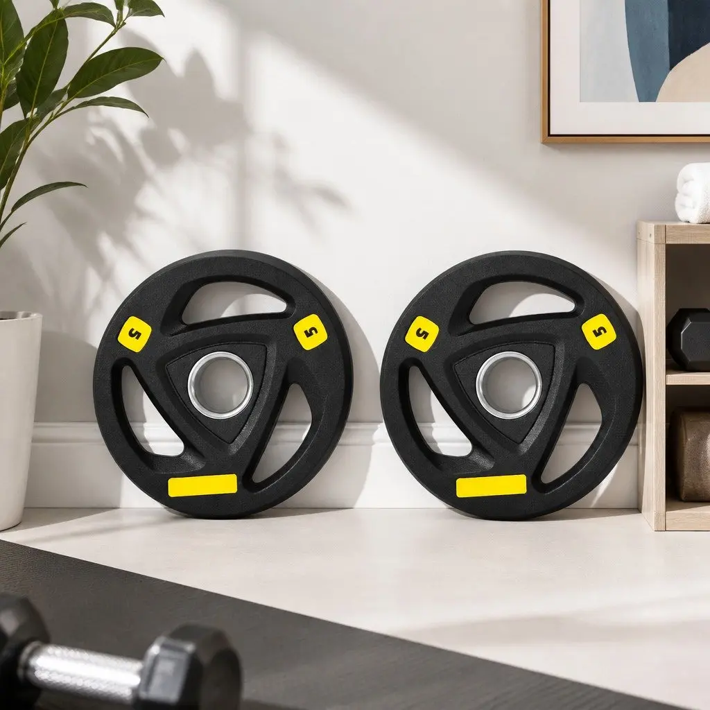 5kg x2 Olympic Weight Plates for Home Workouts
