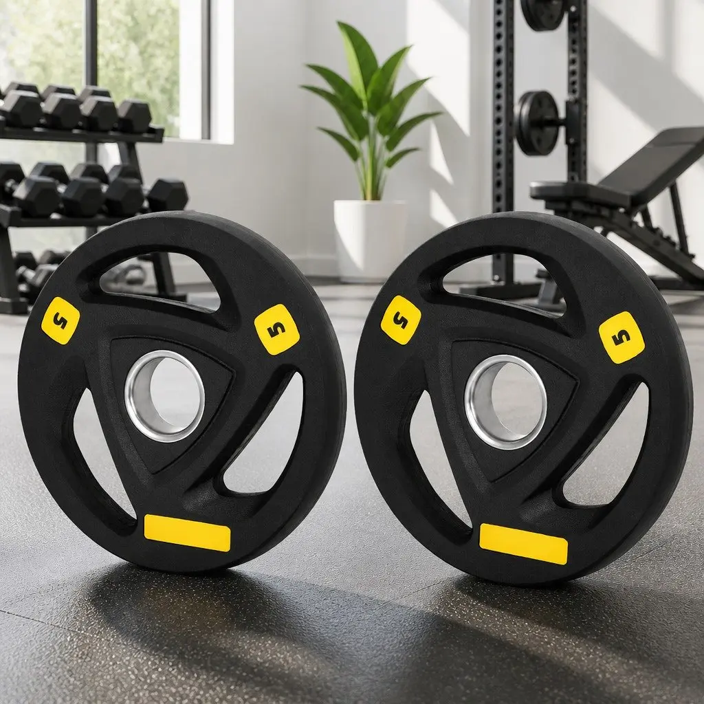 5kg x2 Olympic Weight Plates for Home Workouts