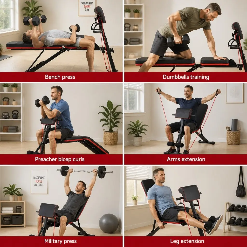 Adjustable Weight Bench for Home Workouts