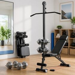 Adjustable Weight Bench Foldable Multi-Function Home Gym Training FID Pull Up