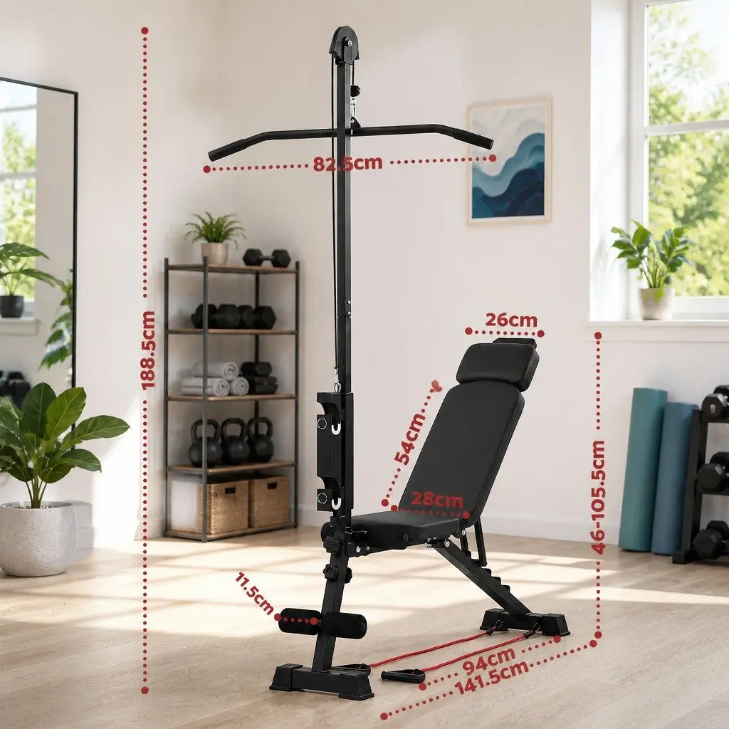 Adjustable Weight Bench Multi-Function Foldable Home Gym Training FID