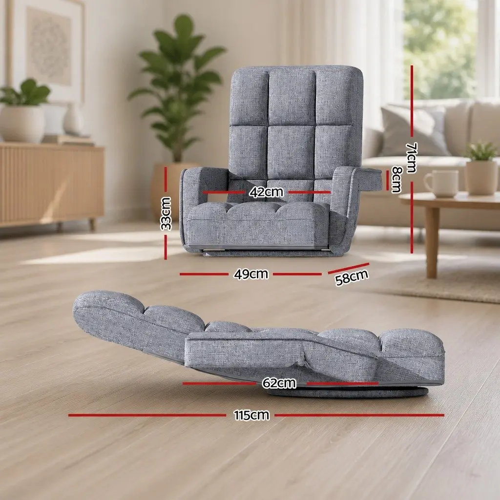Grey Floor Lounge Chair for Relaxation