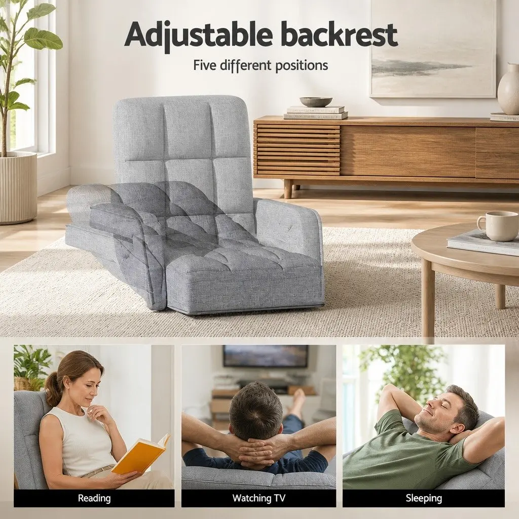 Grey Floor Lounge Chair for Relaxation