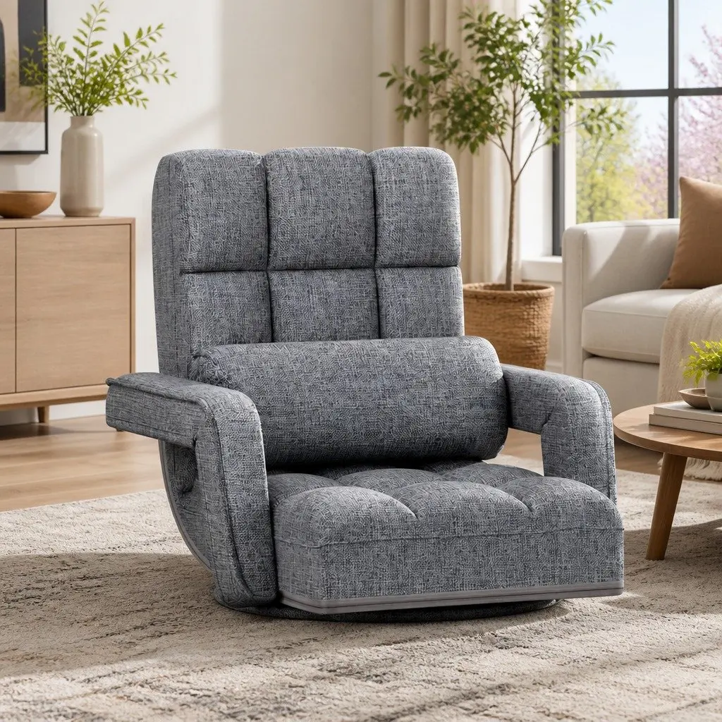 Grey Floor Lounge Chair for Relaxation