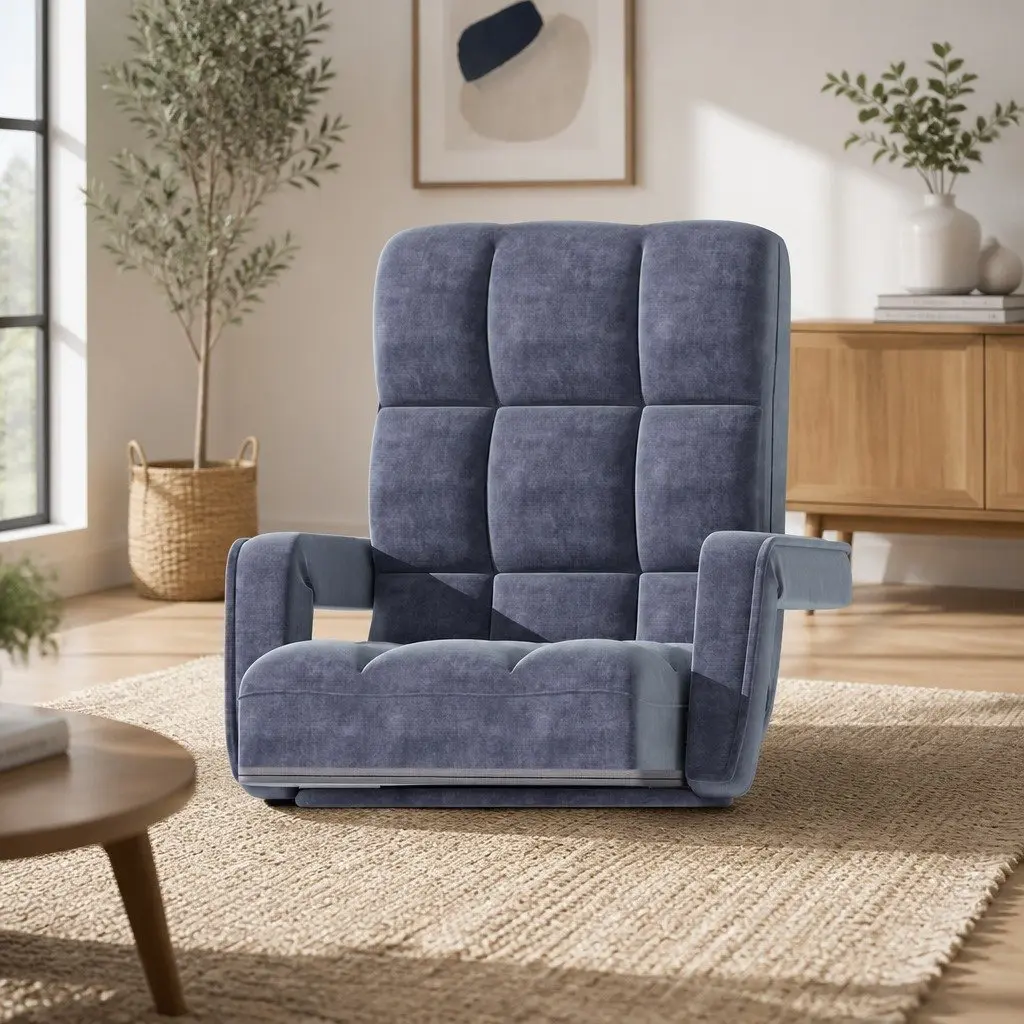 Charcoal Floor Lounge Chair for Relaxation
