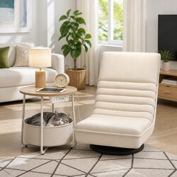 Your New Favourite Floor Lounge Chair and Round Coffee Table