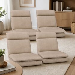 Floor Chair Sofa Recliner Lounger Foldable Portable Arm Chair 5 Positions