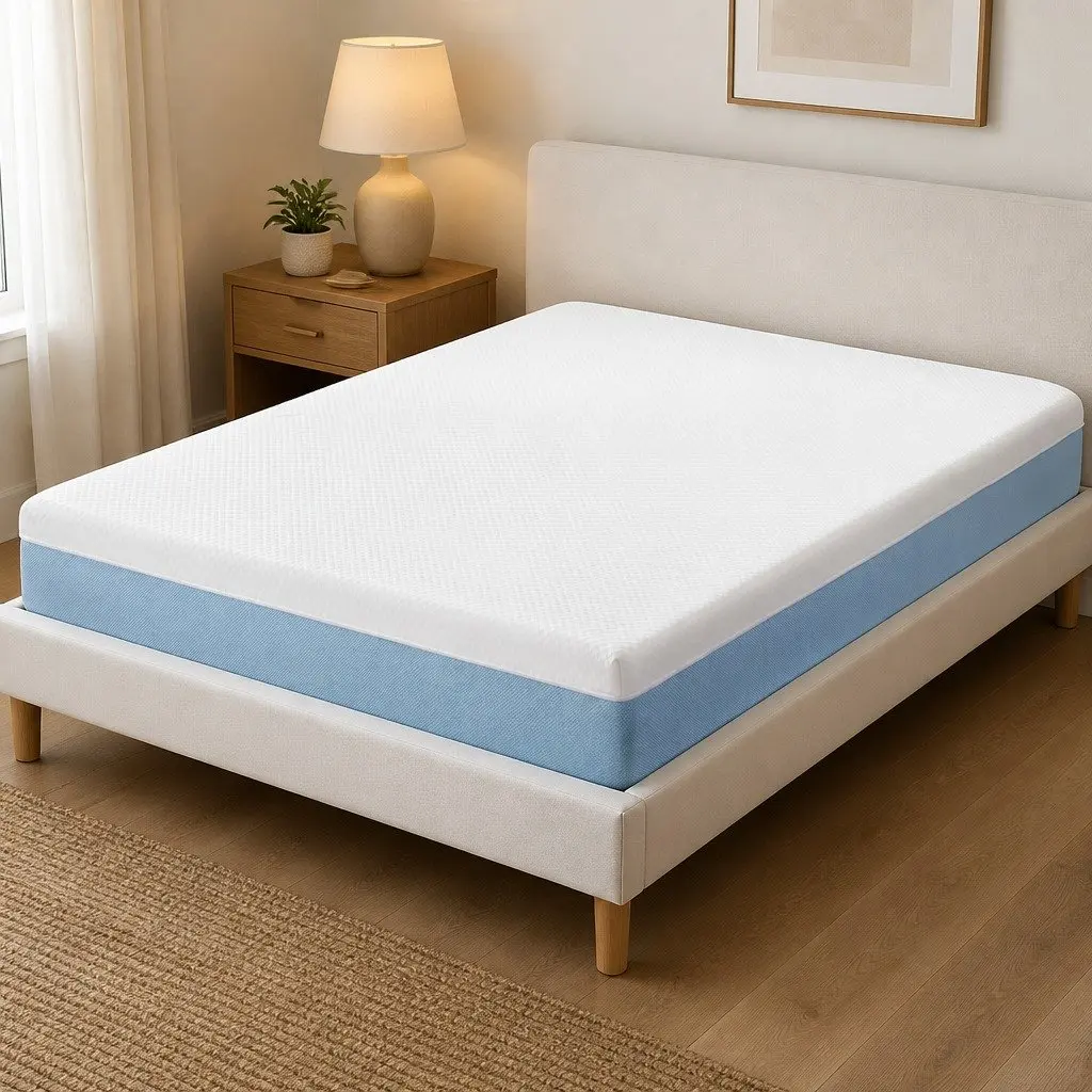 Memory Foam Mattress Topper Cooling Gel 22cm Queen Medium Firm Support