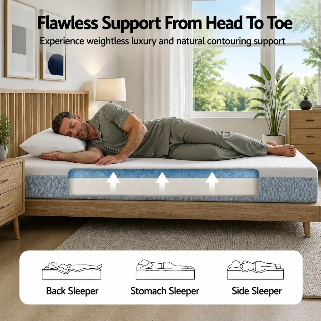 22cm Single Memory Foam Mattress