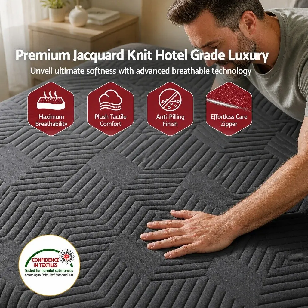 Cooling Memory Foam Mattress 30cm Medium Firm Gel Comfort Pressure King Single